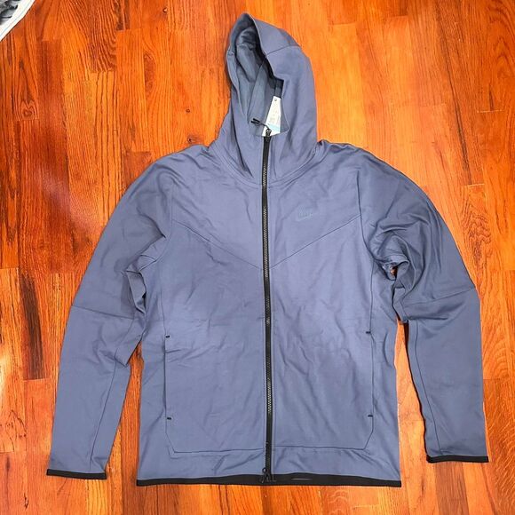 Nike Tech Lightweight Men's Blue and Navy zip up Hoodie - Picture 1 of 6